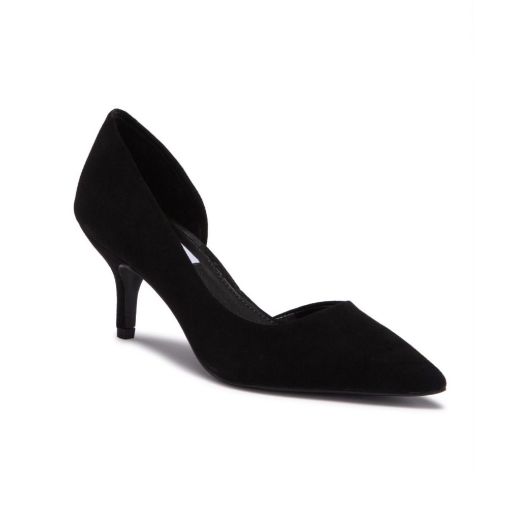 Steve Madden Flory Suede Kitten Heel Pump